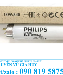 Bóng đèn TL84 cho tủ so màu Philips TL-D 18W/840 chính hãng