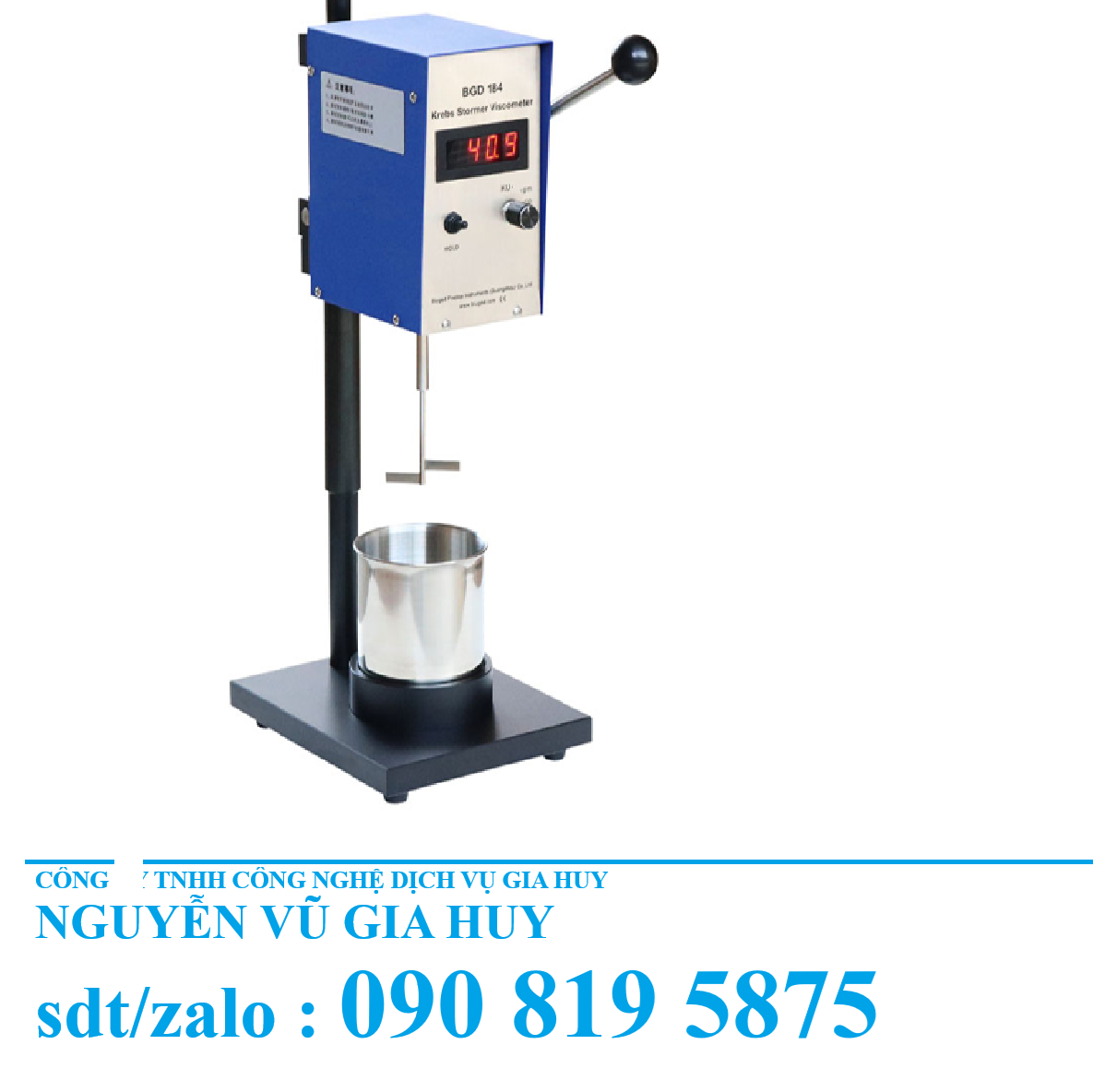 Máy đo độ nhớt sơn BGD 184 Biuged (Krebs Stormer Viscometer): Đo KU chuẩn ASTM D562 cho nhà máy sơn