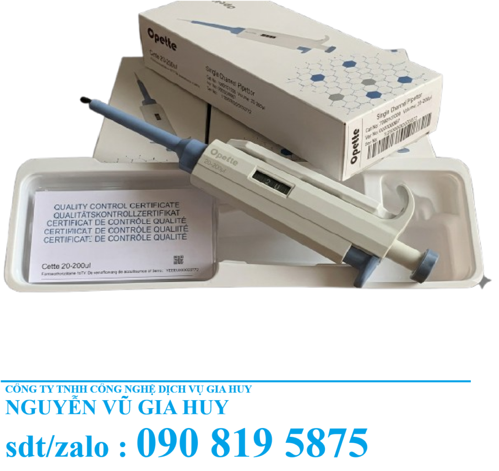 Micropipet Tự Động 1 Kênh 0.1-1000µl | Giá Tốt, Chính Hãng