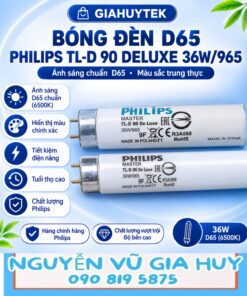Bóng Philips MASTER TL-D 90 De Luxe 36W/965 T8 chân G13, 6500 K